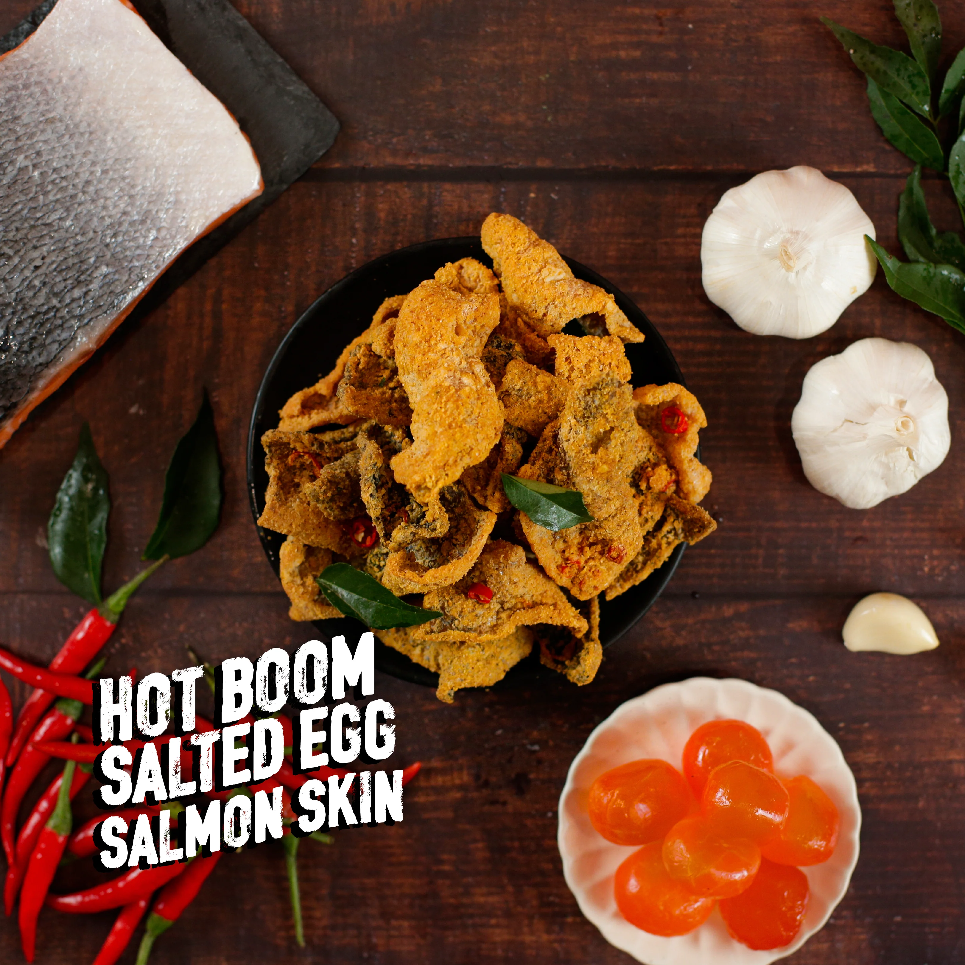 IRVINS Hot Boom Salted Egg Salmon Skin (95g) - Image 4