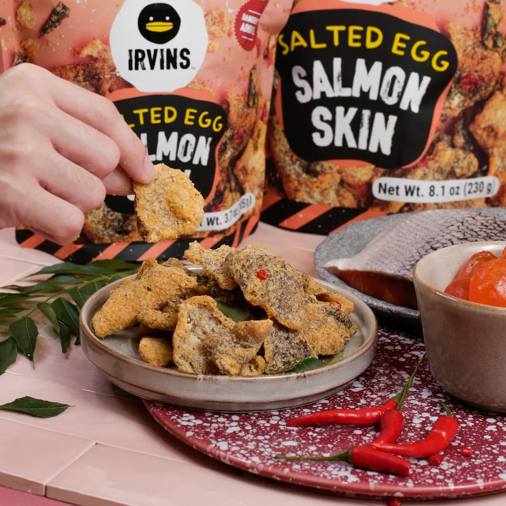 IRVINS Salted Egg Salmon Skin (50g) - Image 3