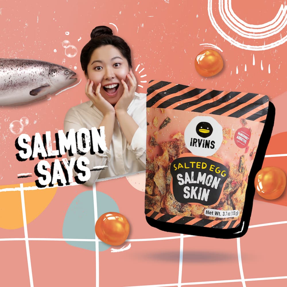 IRVINS Salted Egg Salmon Skin (50g) - Image 5
