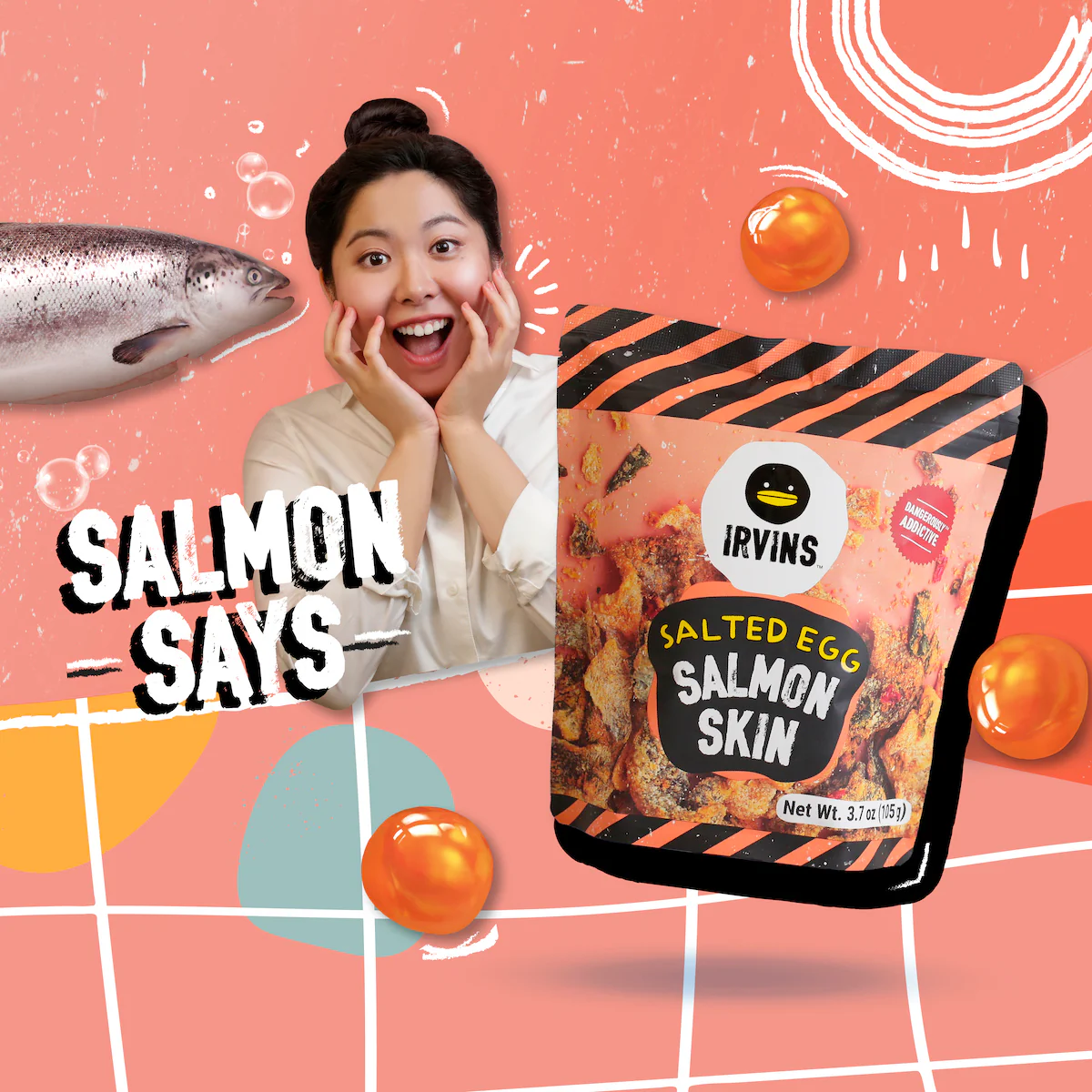IRVINS Salted Egg Salmon Skin (95g) - Image 5
